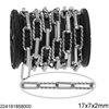 Stainless Steel Chain Twisted Oval Ring 17x7x2mm and Oval Ring 15x6x3mm