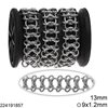 Stainless Steel Chain with Ring 9x1.2mm and "8" Link 13mm