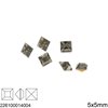 Square Rhinestone 5x5mm, Preciosa