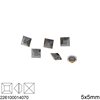 Square Rhinestone 5x5mm, Preciosa