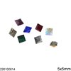 Square Rhinestone 5x5mm, Preciosa