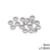 Ροδέλα Ασημένια 925 3-6mm με Τρύπα 1.6-3mm