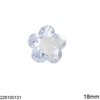 Zircon Pendant Flower 18mm