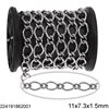Stainless Steel 1:1 Gourmette Chain 11x7.3x1.5mm