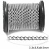Αλυσίδα Σιδερένια Γκουρμέτ 3.2x2.5x0.5mm