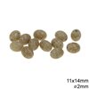 Plastic Oval Bead 11x14mm with Hole 2mm