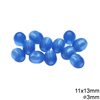 Χάνδρα Πλαστική Οβάλ 11x13mm με Τρύπα 3mm