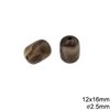 Χάνδρα Πλαστική Οβάλ 12X16mm με Τρύπα 3mm
