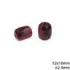 Χάνδρα Πλαστική Οβάλ 12X16mm με Τρύπα 3mm
