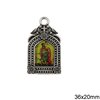 Casting Pendant Icon with Photo 36x20mm
