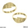 Stainless Steel Cuff Textured Bracelet 30mm