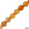 Jade Faceted Round Beads 8mm