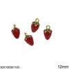 Stainless Steel Pendant Fruits with Enamel 12-18mm