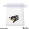 Organza Pouch with "Thank You" 10x15cm