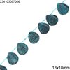 Χάνδρες Jade Πλακέ Δάκρυ 13x18mm