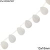 Χάνδρες Jade Πλακέ Δάκρυ 13x18mm