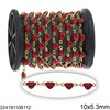 Stainless Steel Heart Spacer Chain with Enamel 10x5.3mm