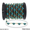 Stainless Steel Heart Spacer Chain with Enamel 10x5.3mm