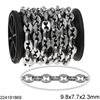 Stainless Steel Anchor Chain "Cross Style" 9.8x7.7x2.3mm