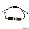 Bracelet with Miyuki Beads 40-50mm and Macrame Knot Clasp