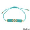 Bracelet with Miyuki Beads 40-50mm and Macrame Knot Clasp