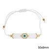 Bracelet with Miyuki Beads 40-50mm and Macrame Knot Clasp