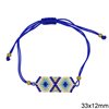 Bracelet with Miyuki Beads 33x12mm and Macrame Knot Clasp
