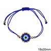 Bracelet with Miyuki Beads Hexagon 18mm and Macrame Knot Clasp