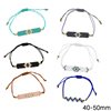 Bracelet with Miyuki Beads 40-50mm and Macrame Knot Clasp