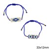 Bracelet with Miyuki Beads 33x12mm and Macrame Knot Clasp