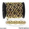 Stainless Steel Oval Link Chain 13x10.3x2mm