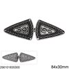 Casting Decorative Buckle 84x30mm