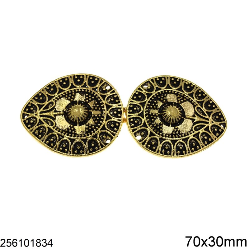 Πόρπη Χυτή Διακοσμητική 70x30mm