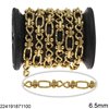 Stainless Steel Oval Link Chain 12x6.5x1.5mm and "8" Link 11.7x5.6x1.5mm