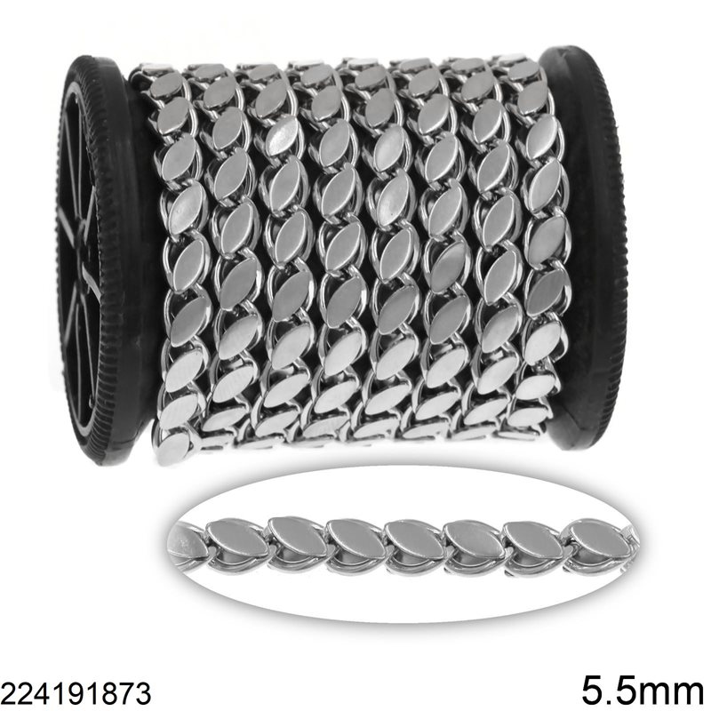 Stainless Steel "Russian" Style Chain 5.5mm