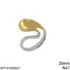 Stainless Steel Ring Curves 20mm