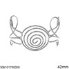 Stainless Steel Arm Bracelet with Spiral 42mm