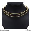 Stainless Steel Collar Necklace 4 Wires 1.5mm