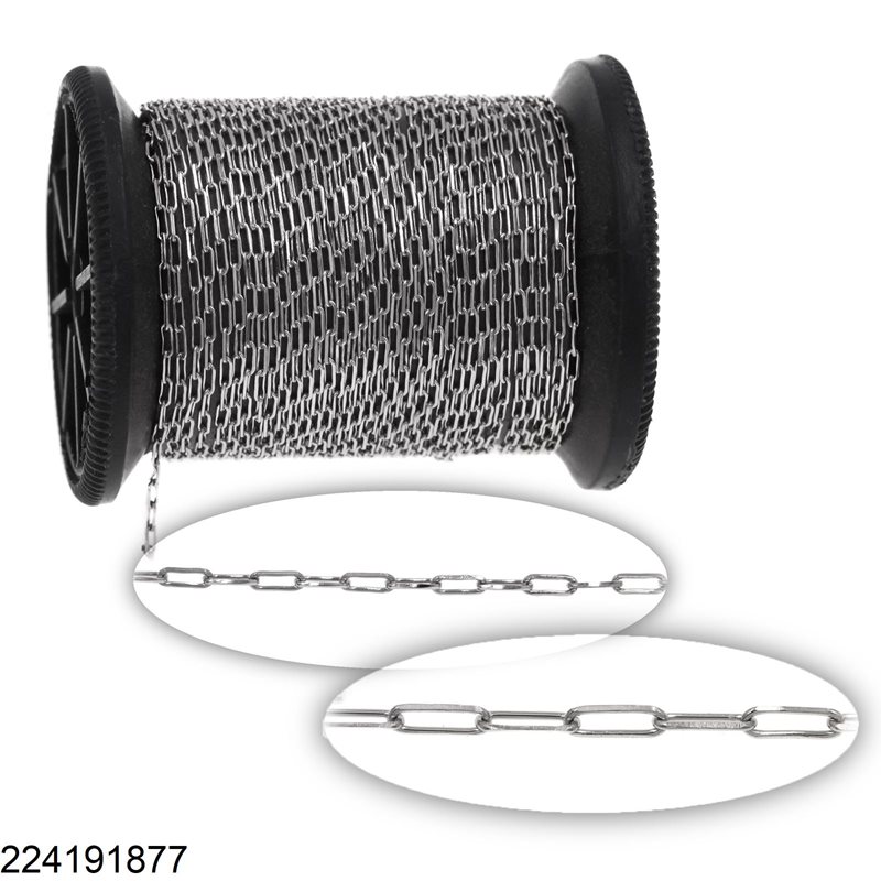 Stainless Steel Oval Link Chain Flat Wire