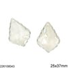 Hanging Baroque Pearshape Crystal 25x37mm
