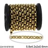 Stainless Steel Oval Link Chain 5.8x4.2x2x0.6mm