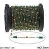 Stainless Steel Chain with Ball 2mm and Tube Bead 4x2.3mm