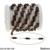 Stainless Steel Link Chain with Shell Tube Bead and Round Bead