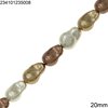 Glass Beads Pearl Coated 22-30mm