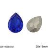 Pearshape Rhinestone 25x18mm