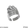 Stainless Steel Ring Wing 21mm