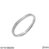 Silver 925 Ring 2mm 
