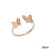 Silver  925 Ring Butterflies with Zircon 8mm