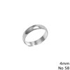 Silver  925 Ring 4mm