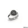 Silver  925 Ancient Ring 14mm